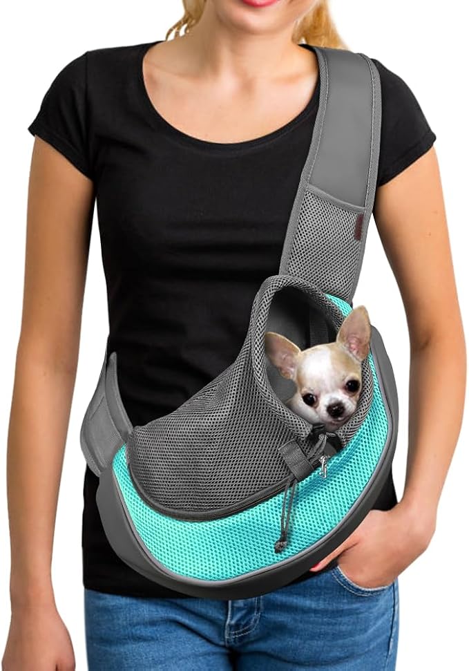 YUDODO Pet Sling Carrier | Crossbody Carrier for 5-9lb Pets