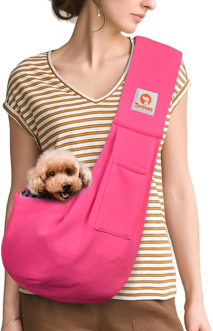 Tomkas Dog Sling Carrier | Wrap Carrier for 3-10lb Pets