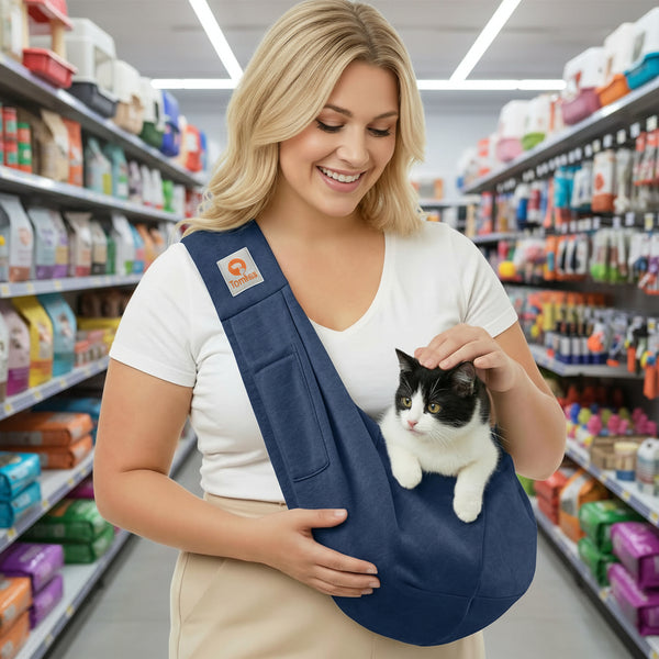Tomkas Dog Sling Carrier | Wrap Carrier for 3-10lb Pets