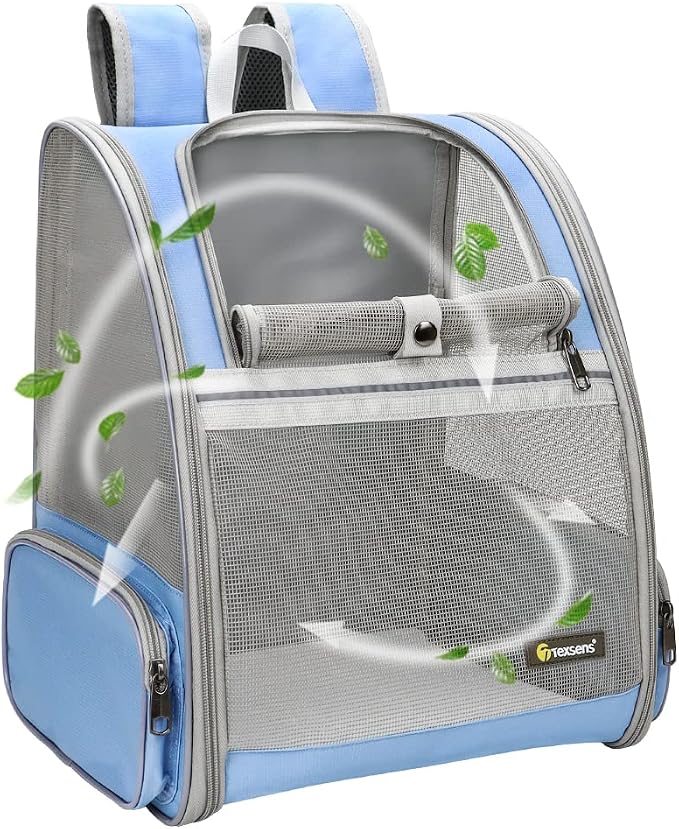 Texsens Bubble Pet Backpack Carrier for Cats & Small Dogs