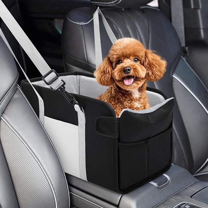 Center Console Dog Car Seat | Small Dogs & Cats Under 12lbs