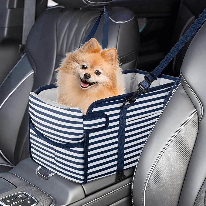 Center Console Dog Car Seat | Small Dogs & Cats Under 12lbs